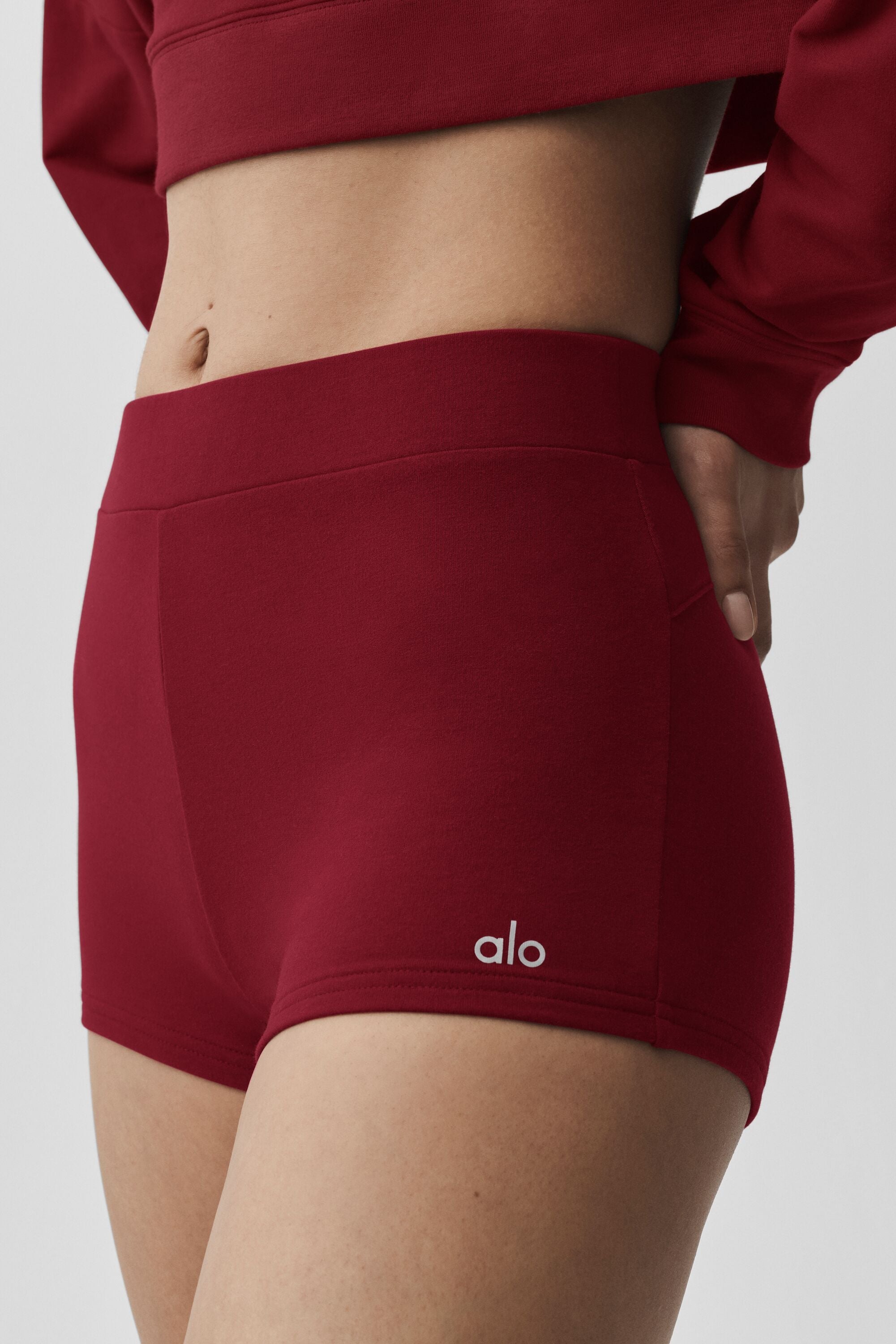 alo Sway My Way Micro Short - Summer Romance Red