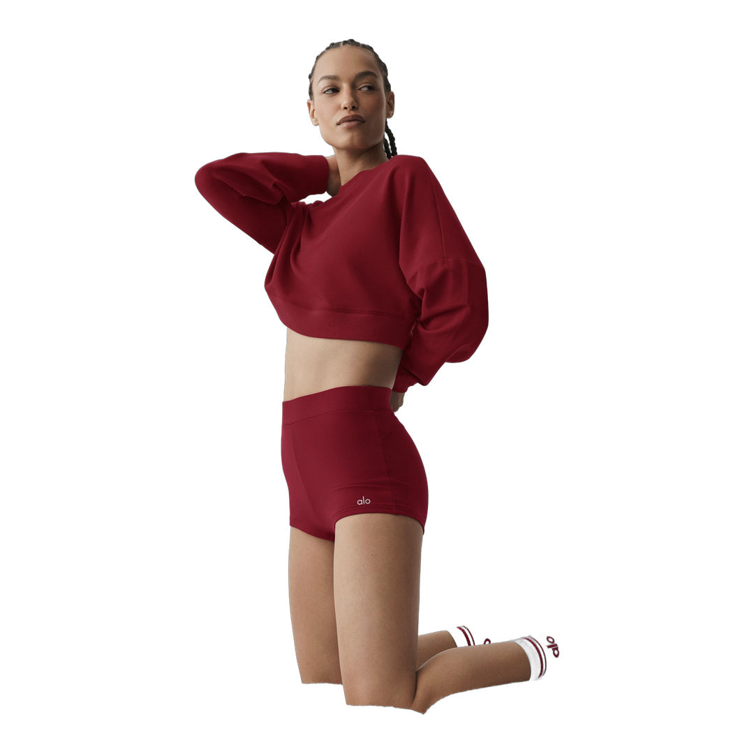 alo Sway My Way Micro Short - Summer Romance Red