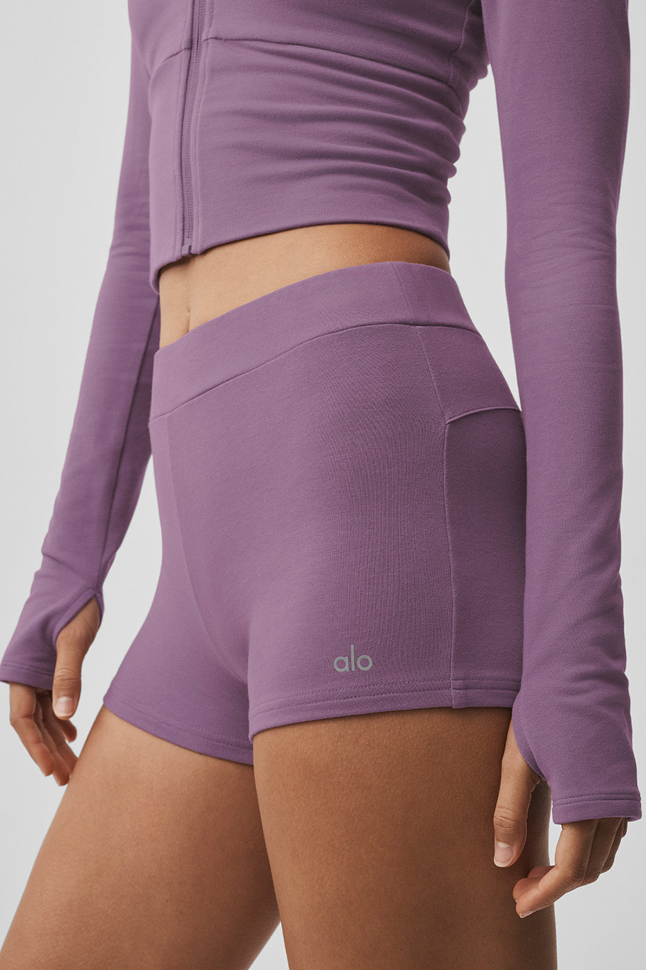 alo Sway My Way Micro Short - Plum Kiss