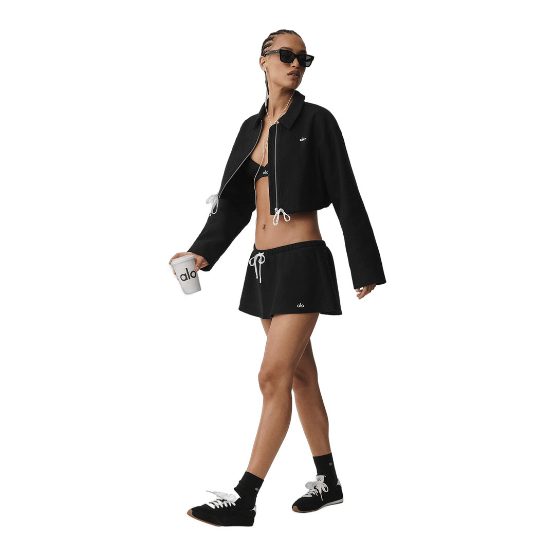 alo Low-Rise Fan Favorite Micro Skirt - Black