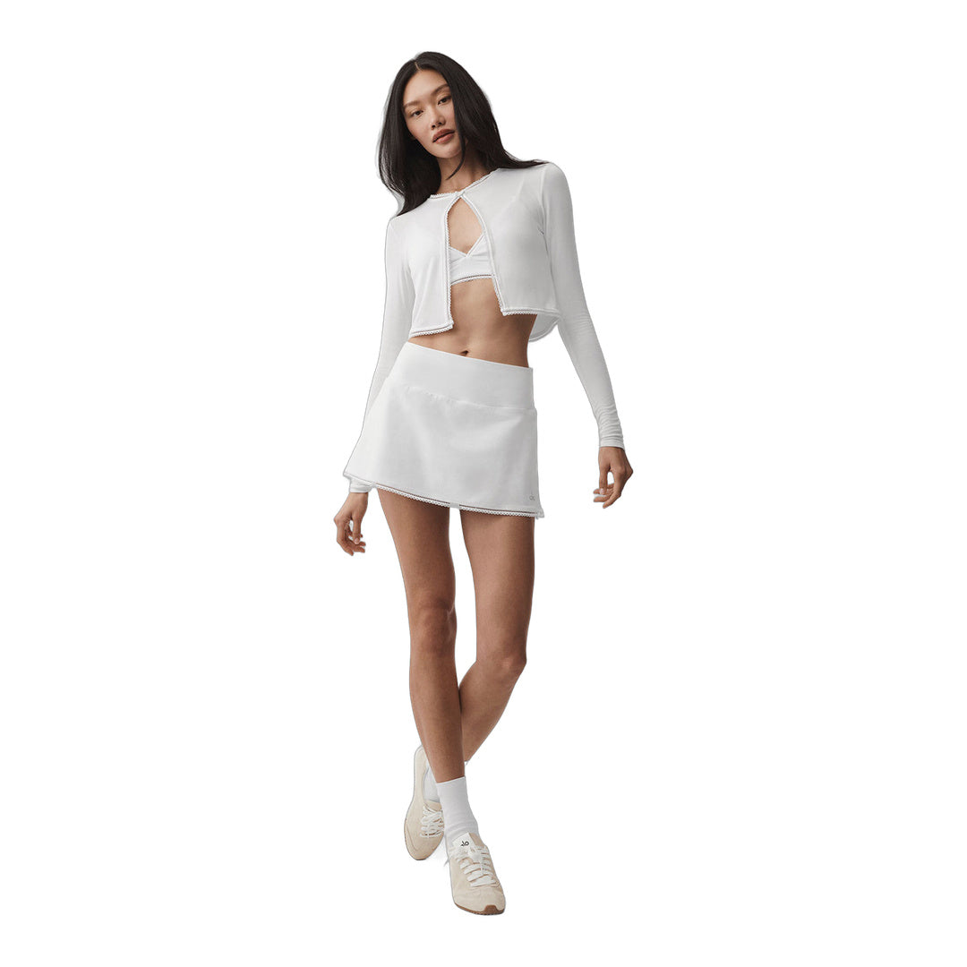 alo Alosoft Affection Tennis Skirt - White