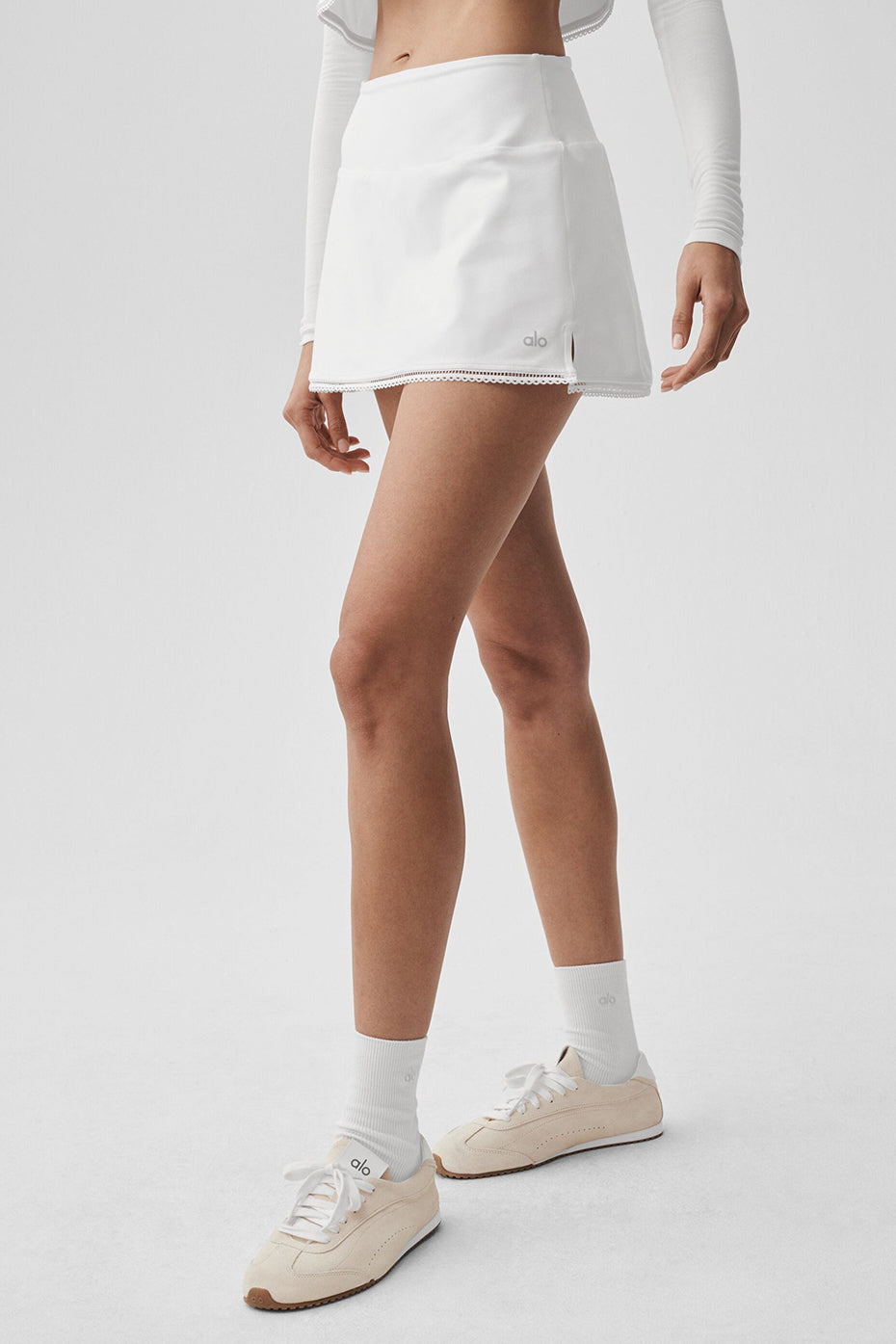 alo Alosoft Affection Tennis Skirt - White
