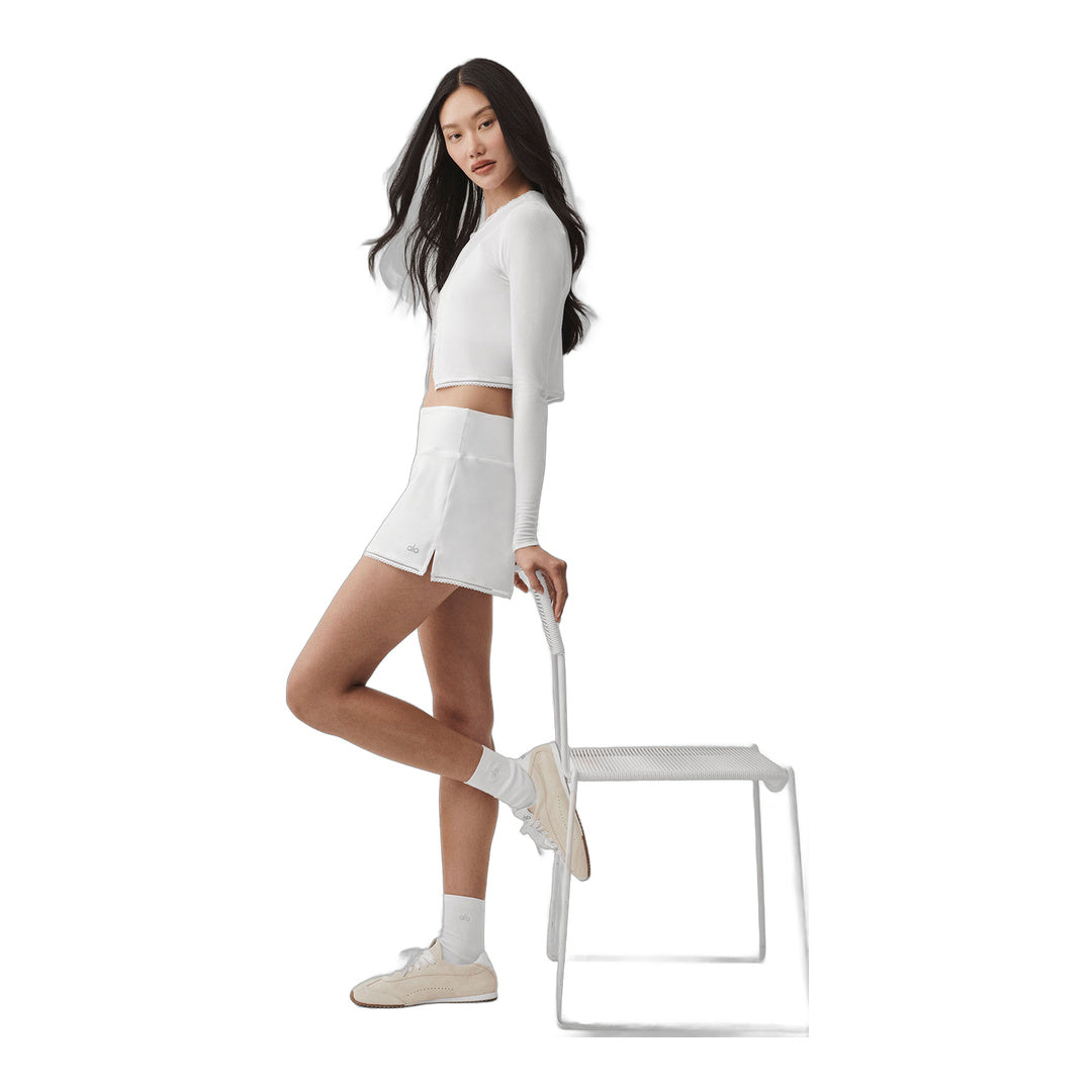 alo Alosoft Affection Tennis Skirt - White