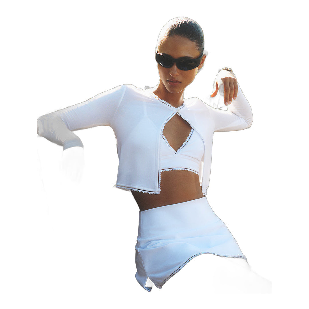 alo Alosoft Affection Tennis Skirt - White