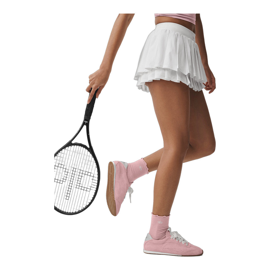 alo Double Or Nothing Tennis Skirt - White