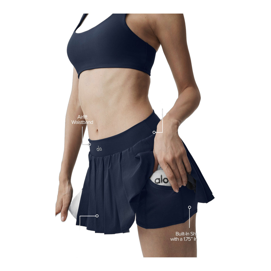 alo Double Or Nothing Tennis Skirt - Navy