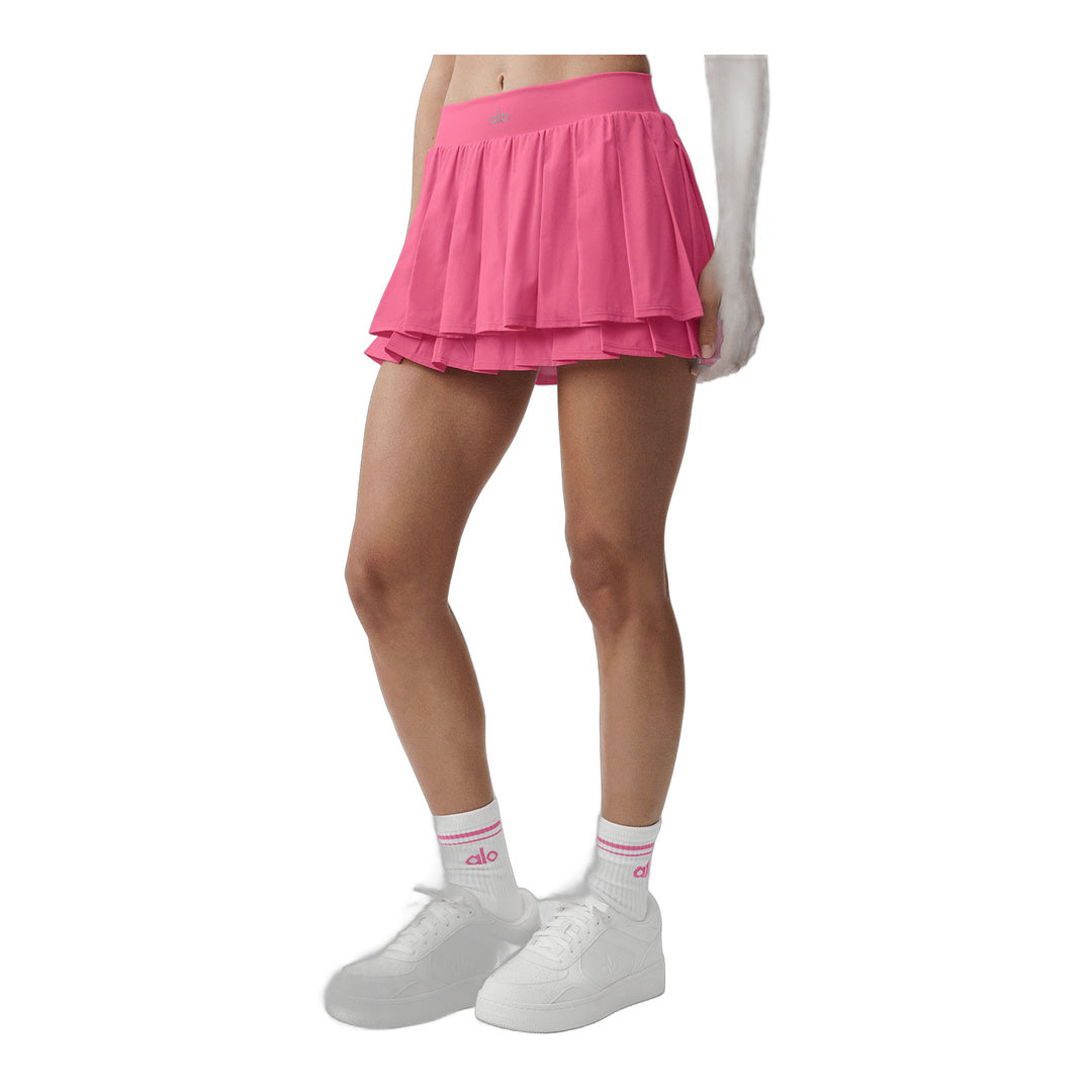 alo Double Or Nothing Tennis Skirt - Paradise Pink