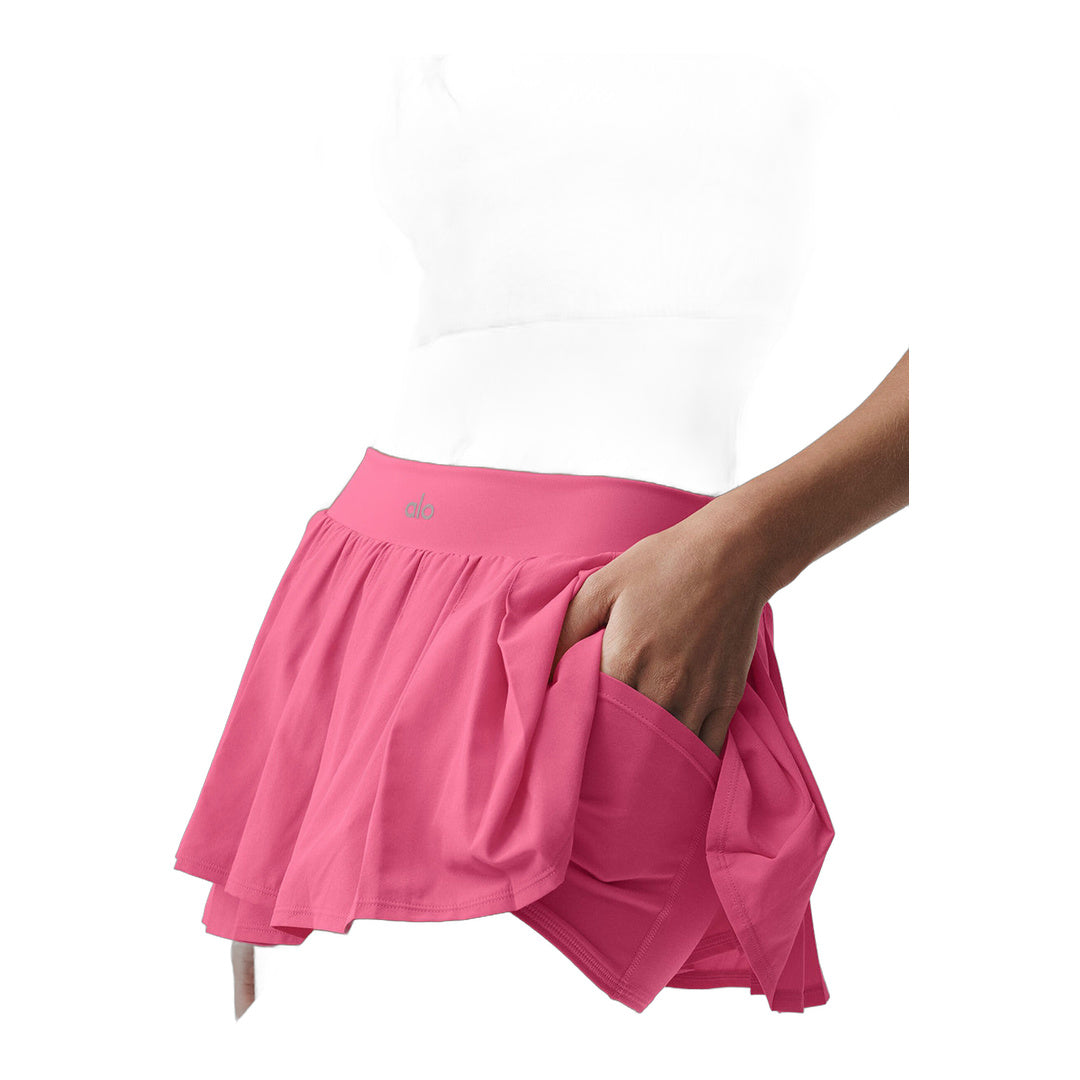 alo Double Or Nothing Tennis Skirt - Paradise Pink