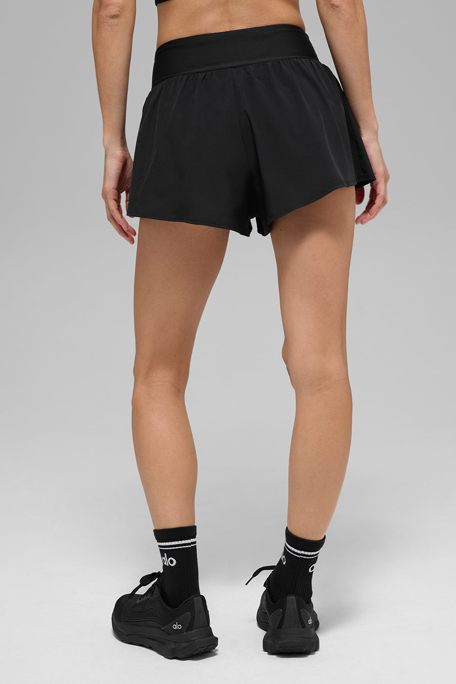 alo Victory Running Short - Black