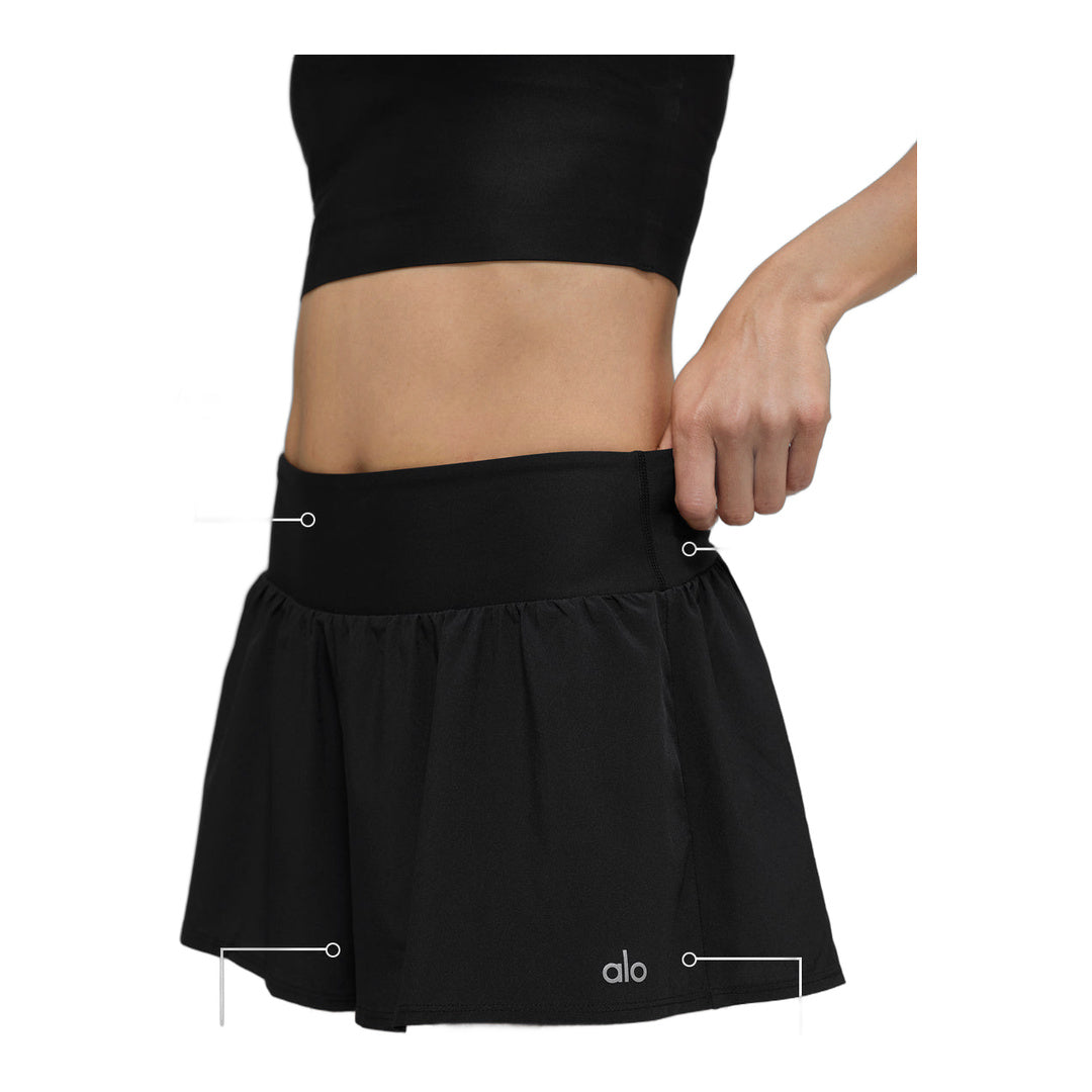 alo Victory Running Short - Black