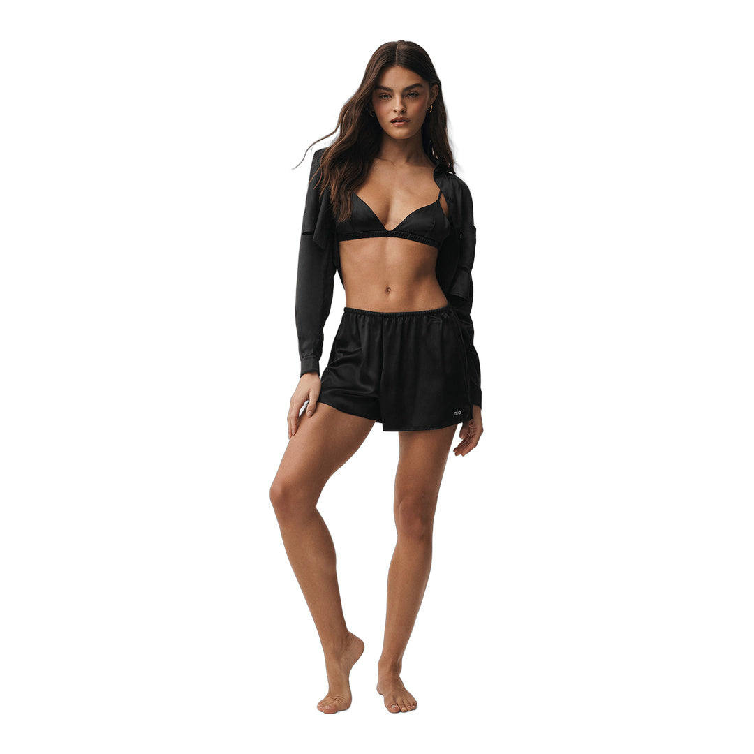 alo Silk Luminous Short - Black