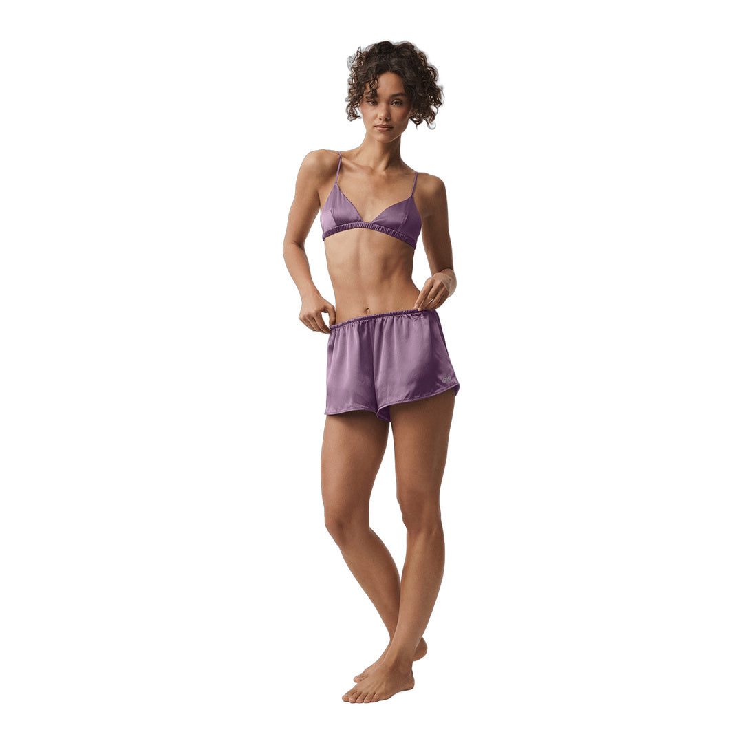 alo Silk Luminous Short - Plum Kiss