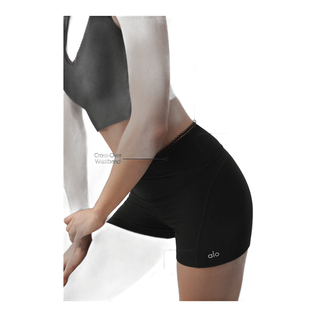 alo 3" Alosoft Affection Short - Black
