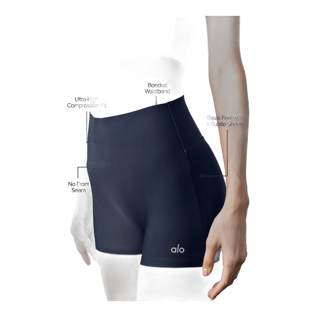 alo 3" Airlift High-Waist Sleek Short - Navy