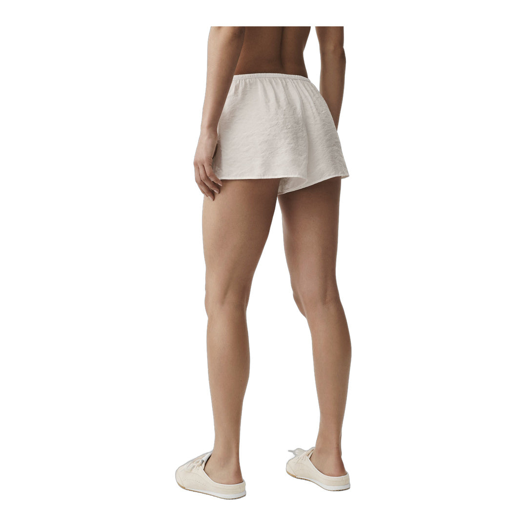 alo Semi-Sheer Golden Hour Mid-Rise Short - Ivory