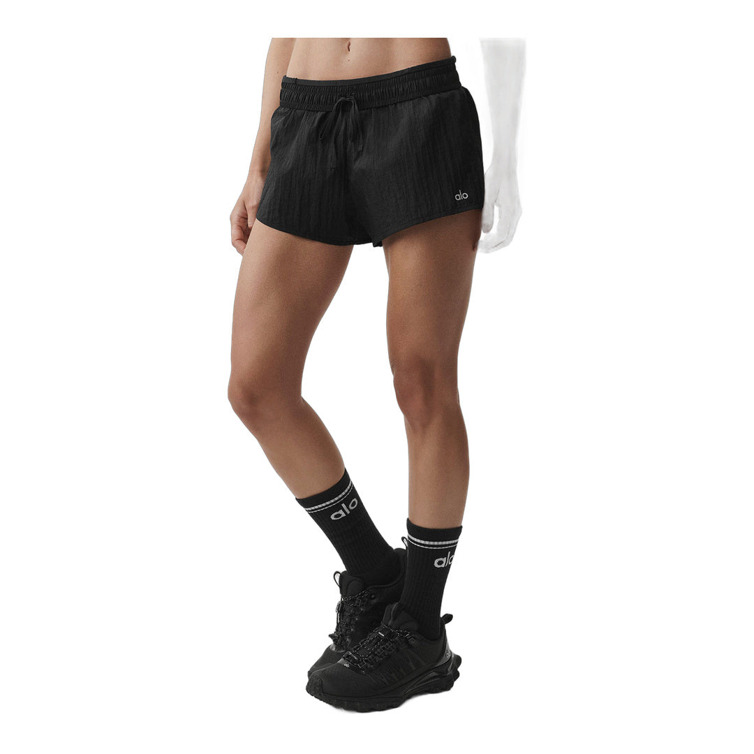 alo Mid-Rise Go Time Short - Black