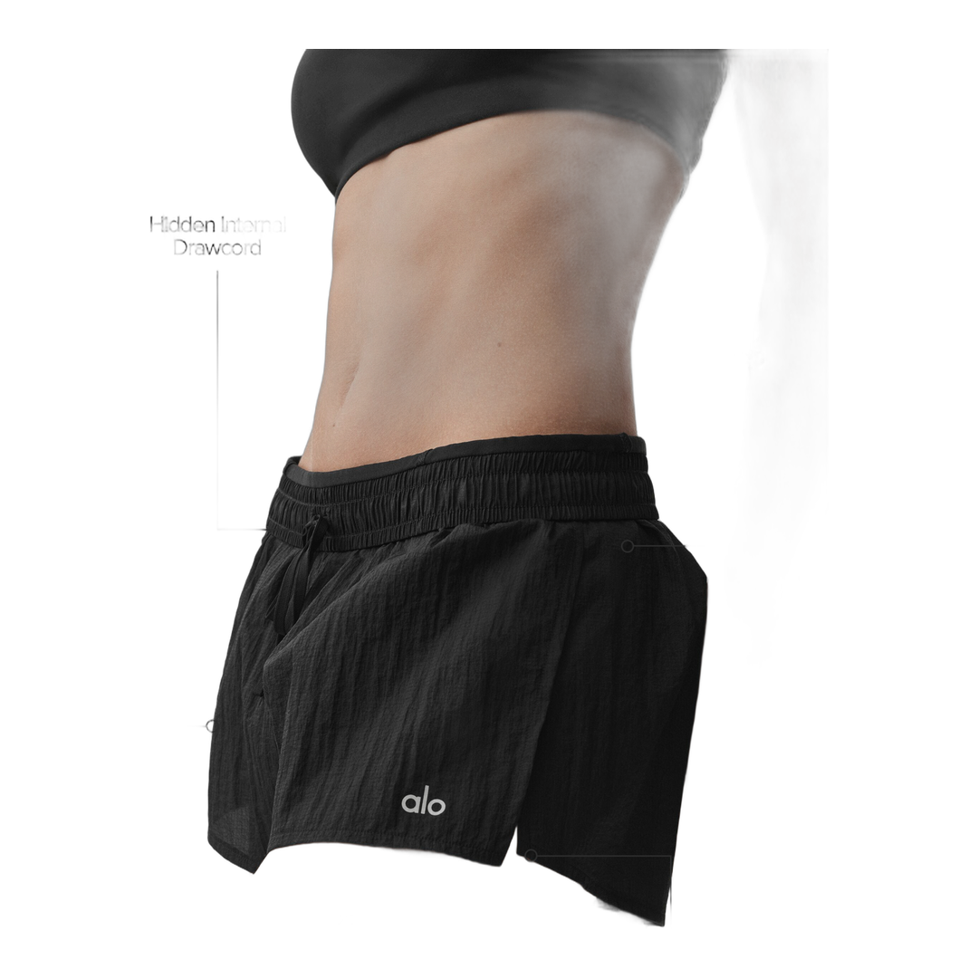 alo Mid-Rise Go Time Short - Black