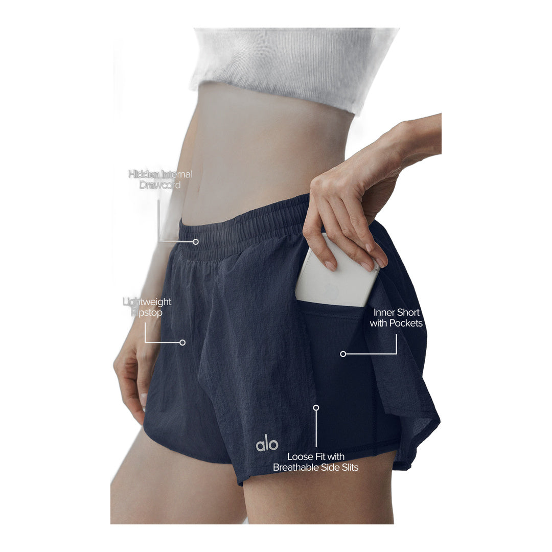 alo Mid-Rise Go Time Short - Navy