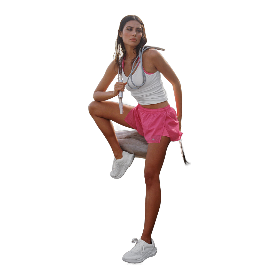 alo Mid-Rise Go Time Short - Paradise Pink