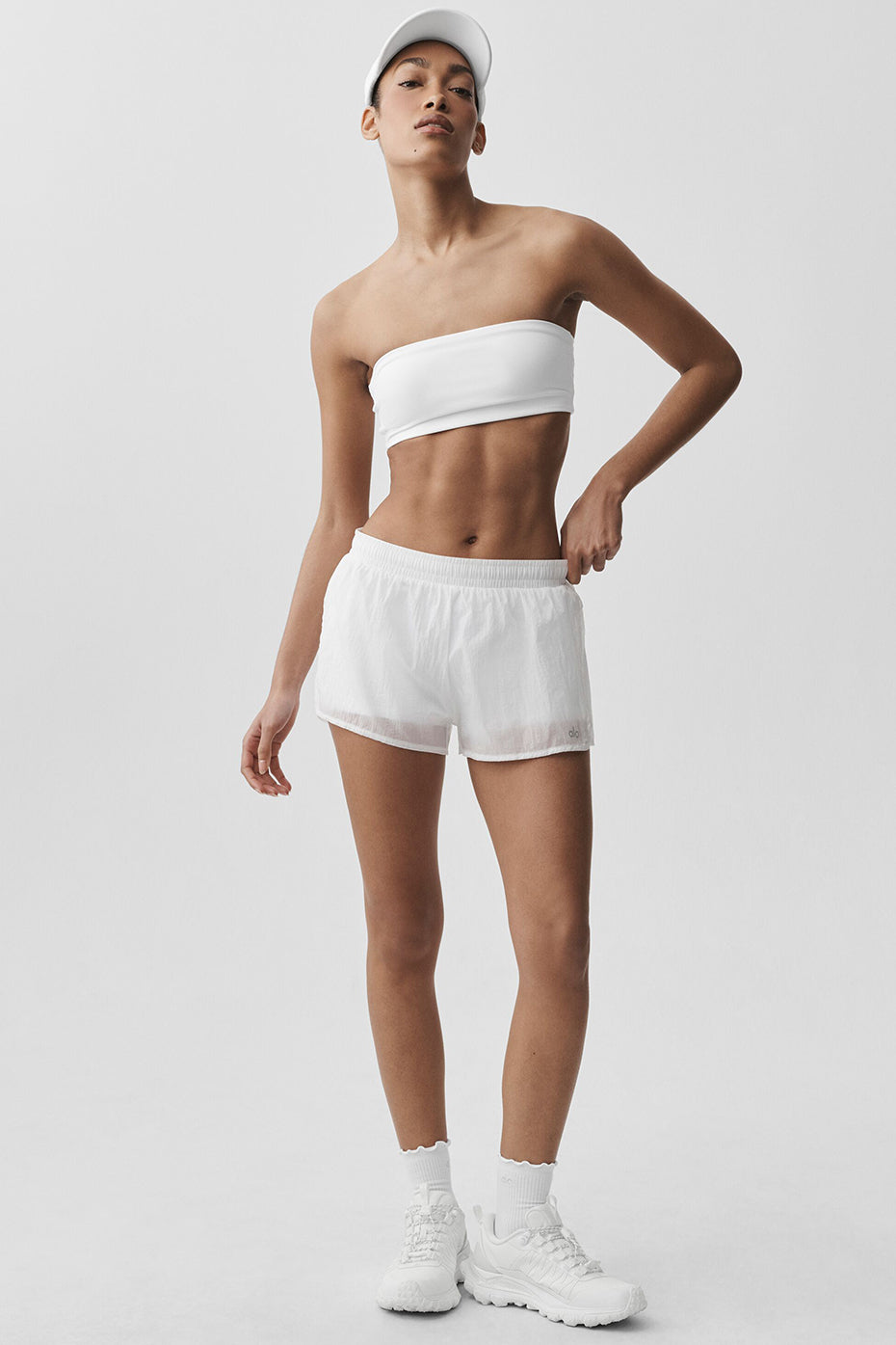 alo Mid-Rise Go Time Short - White