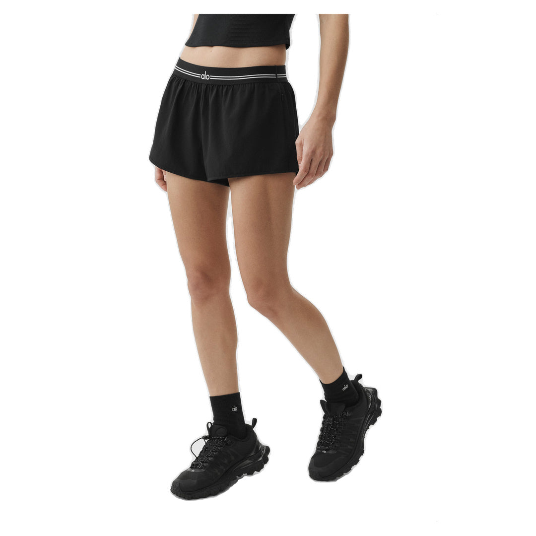 ALO Full Stride Micro Running Short - Black