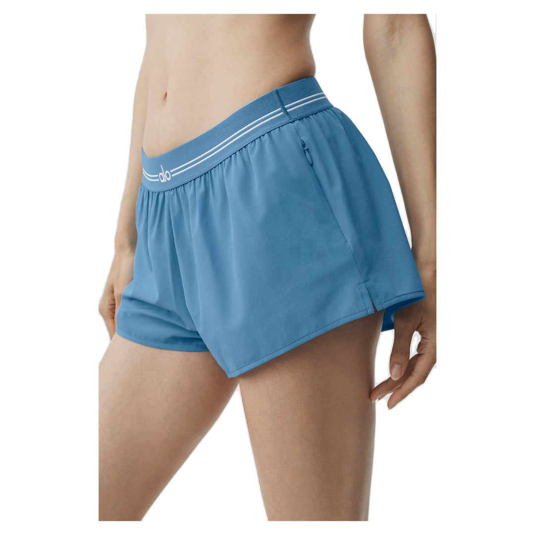 ALO Full Stride Micro Running Short - California Blue
