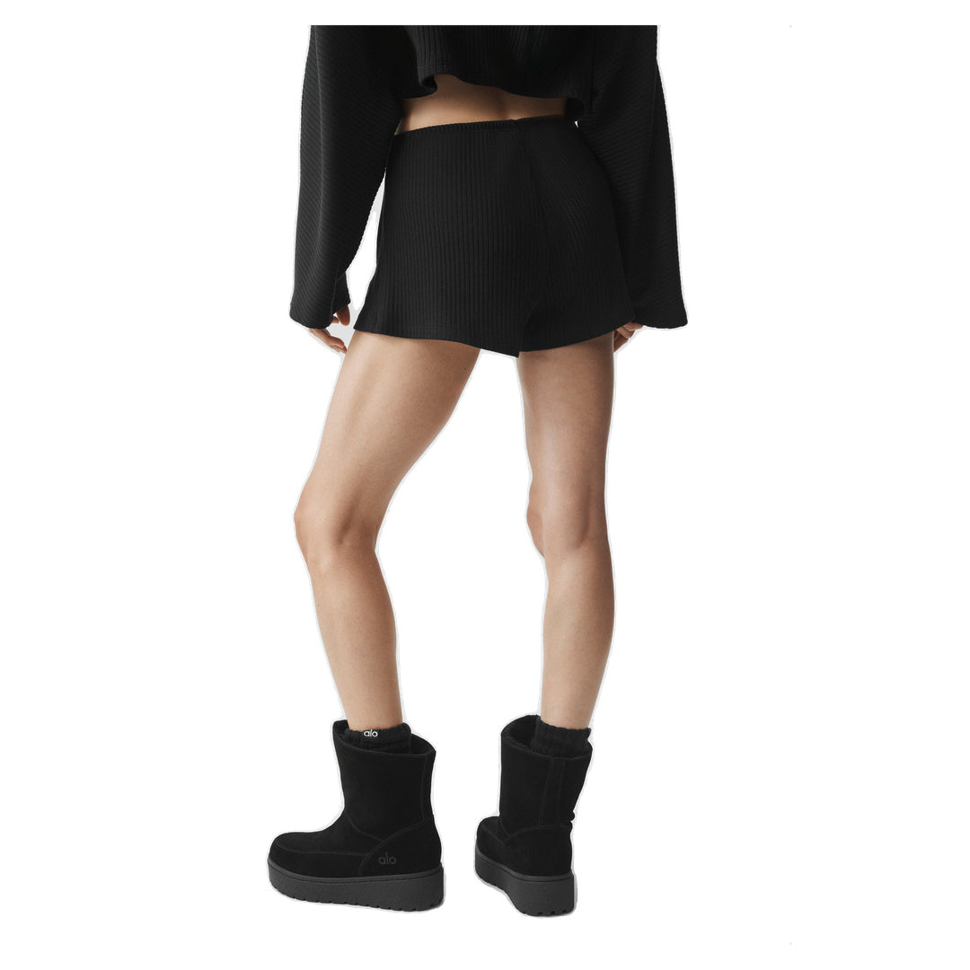 ALO Ribbed Reset Short - Black