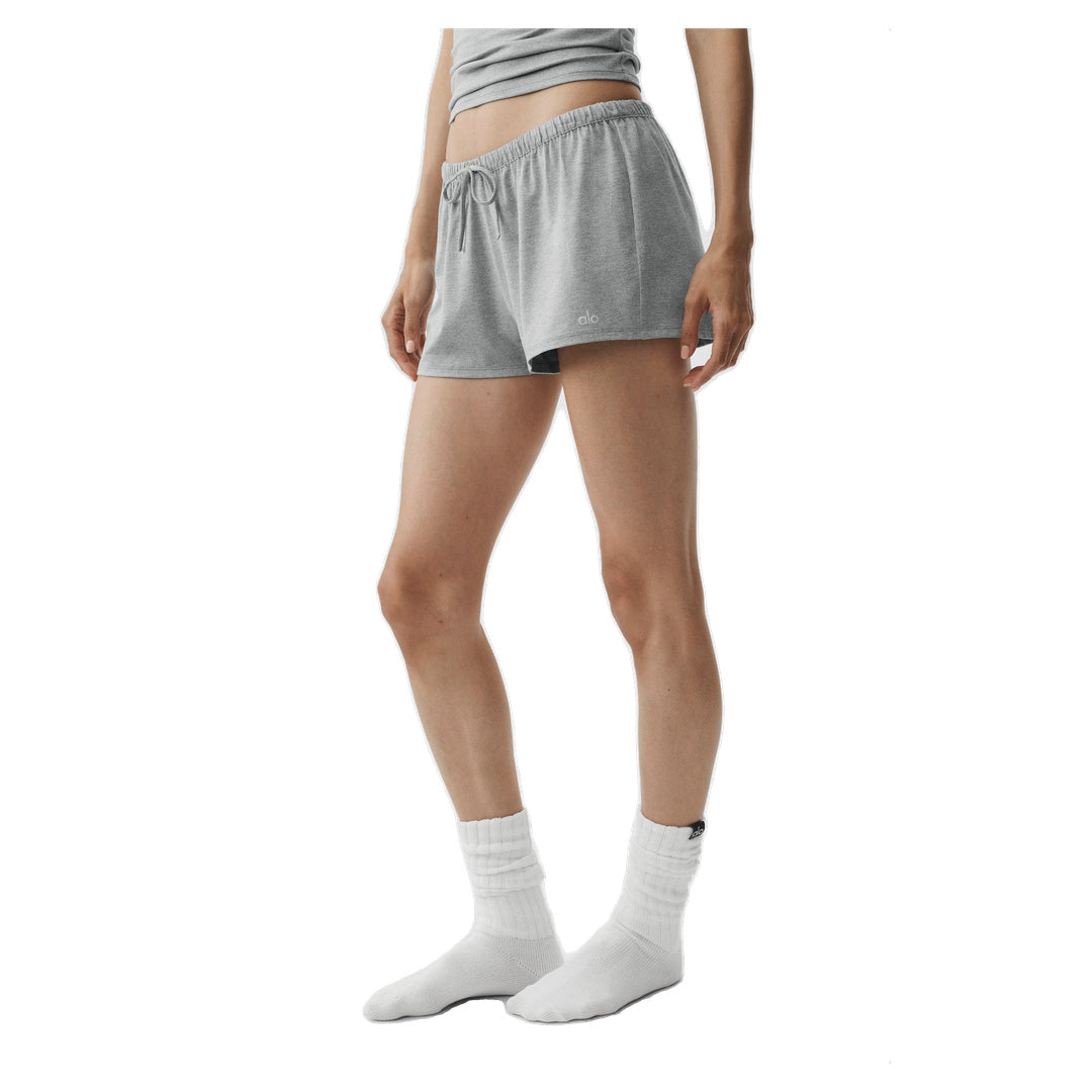 ALO Alosoft Low-Rise Finesse Short - Vintage Athletic Heather