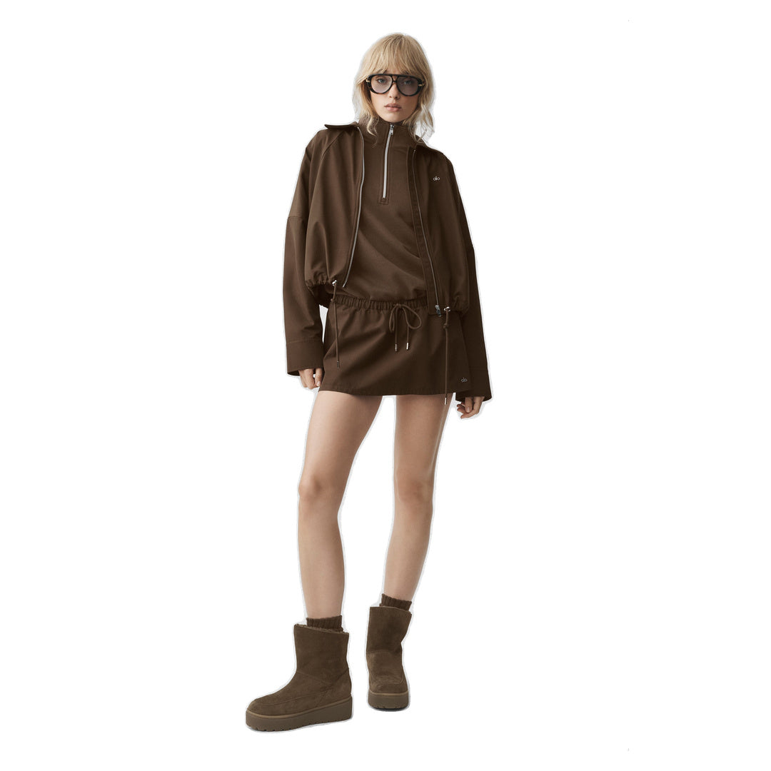 ALO Low-Rise Best Bet Skirt - Espresso