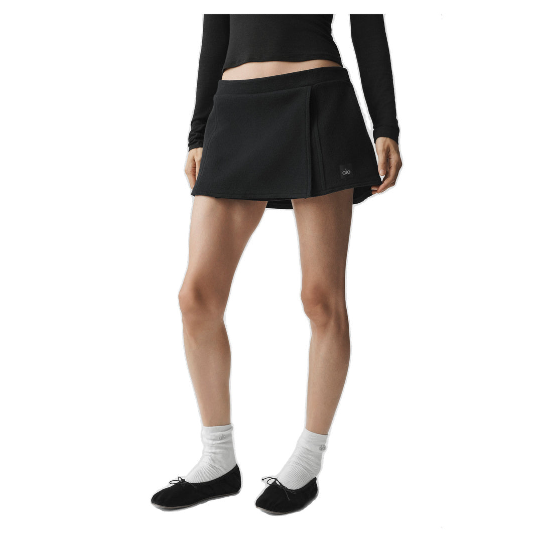 ALO Alpine Meadow Mini Skirt - Black