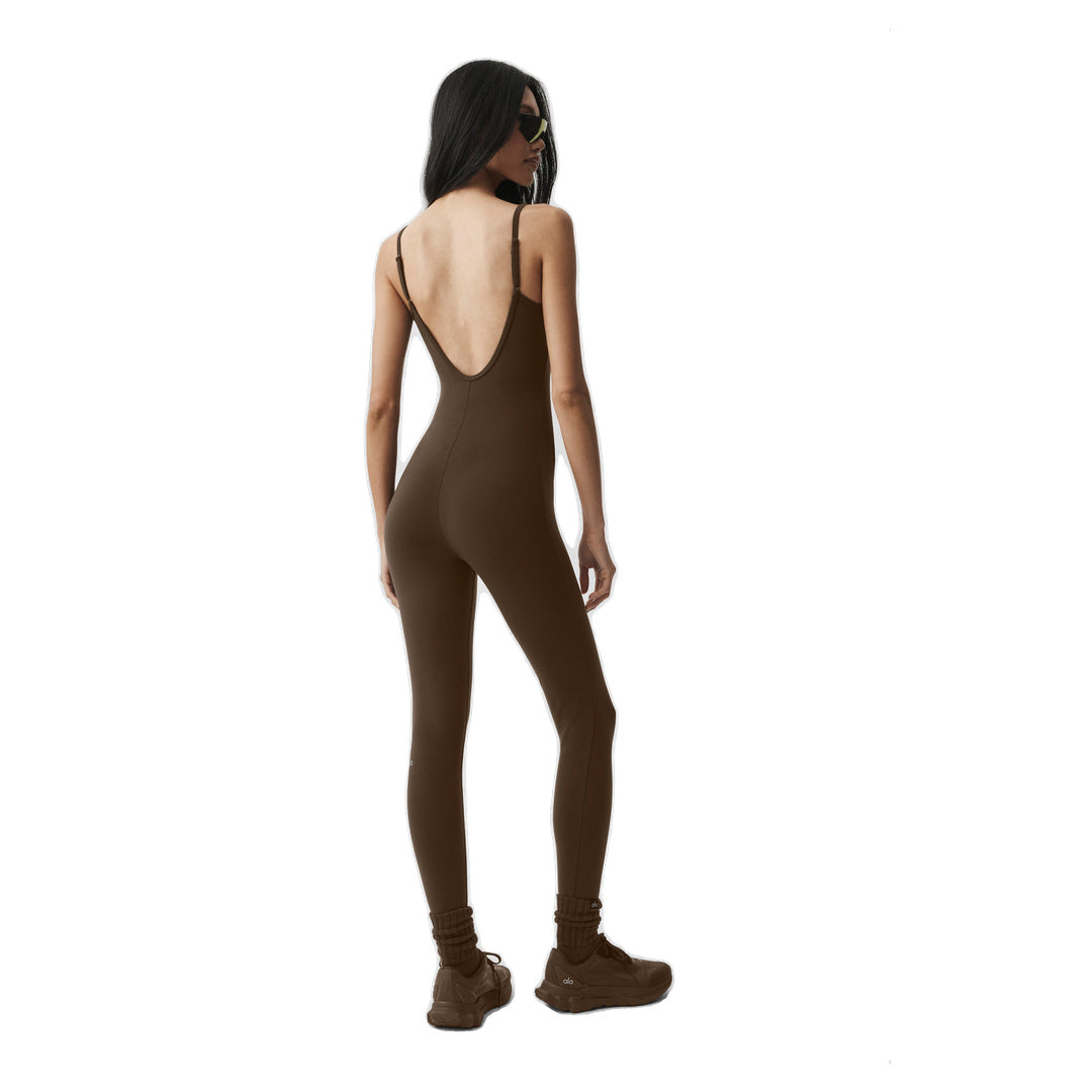 ALO Airbrush One And Done Onesie - Espresso