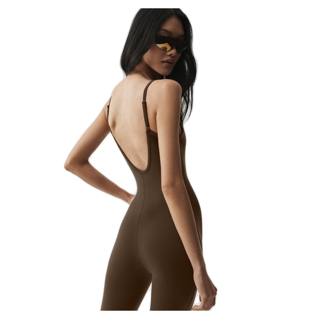 ALO Airbrush One And Done Onesie - Espresso