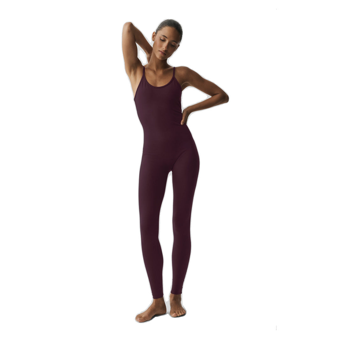 ALO Airbrush One And Done Onesie - Rich Bordeaux