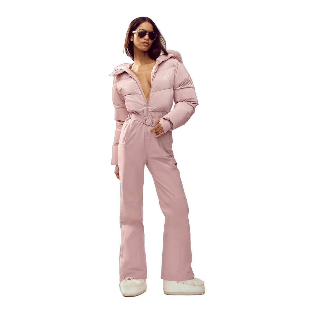 alo Polar Star Ski Suit - Pink Champagne