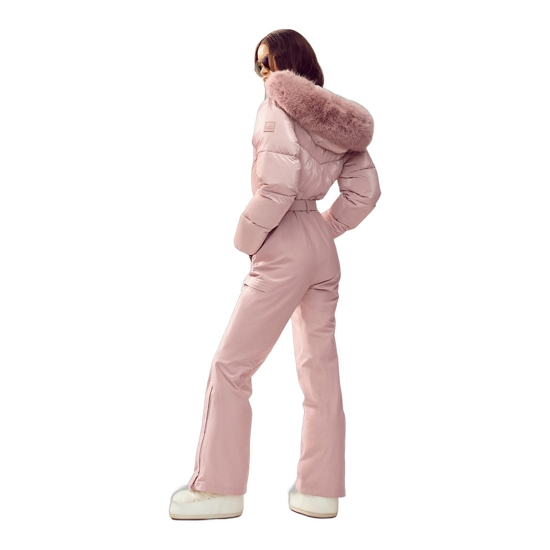 alo Polar Star Ski Suit - Pink Champagne