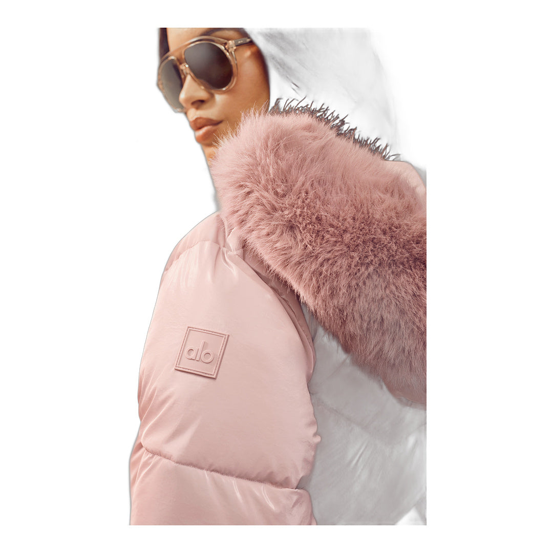 alo Polar Star Ski Suit - Pink Champagne