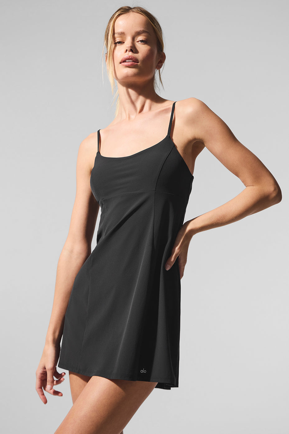alo Breezy Tennis Dress - Black