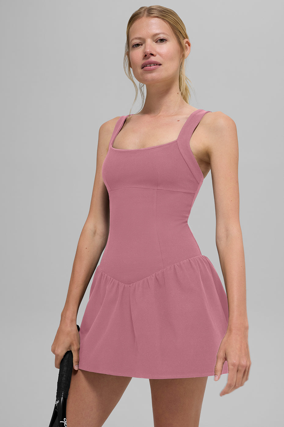 alo Alosoft Break Point Tennis Dress - Pink Wild Rose