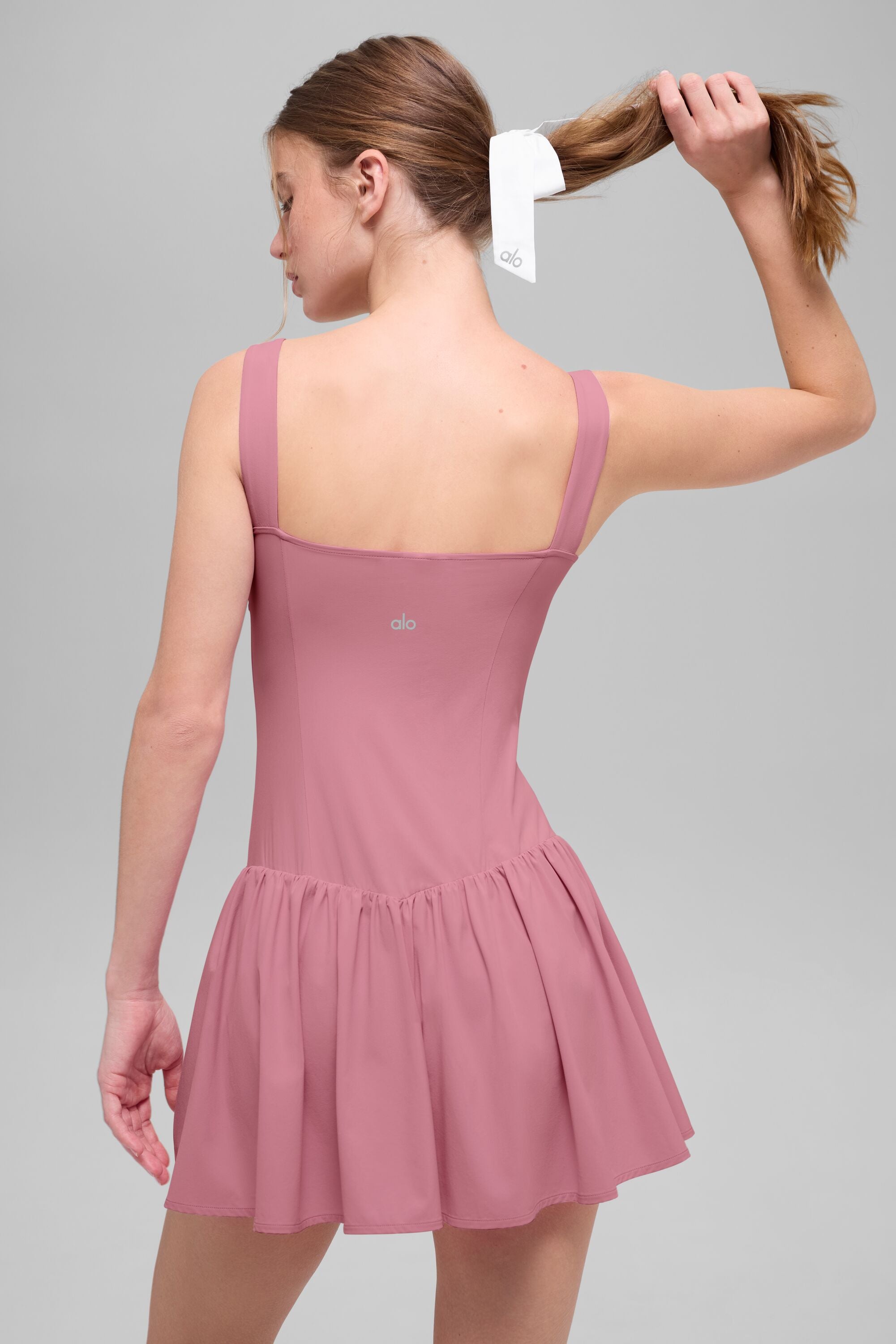alo Alosoft Break Point Tennis Dress - Pink Wild Rose