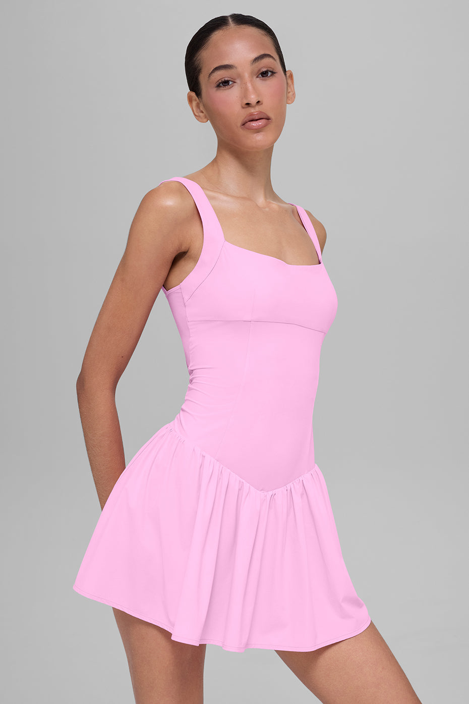 alo Alosoft Break Point Tennis Dress - Candy Heart Pink