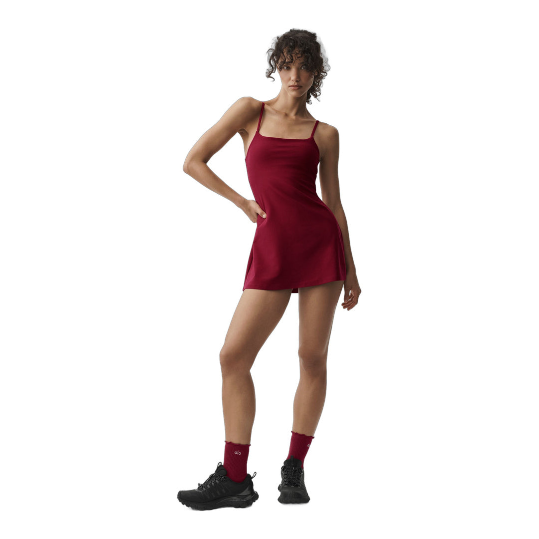 alo Alosoft Encore Tennis Dress - Summer Romance Red