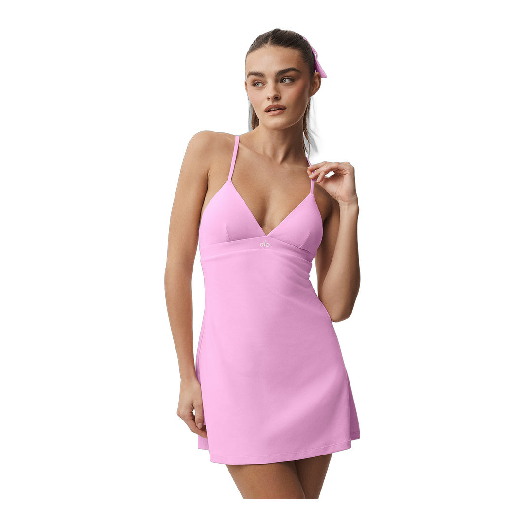 alo Airbrush Splendor Dress - Candy Heart Pink