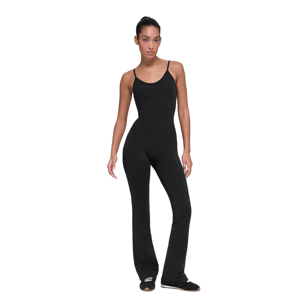 alo Airbrush Bootcut One And Done Onesie - Black