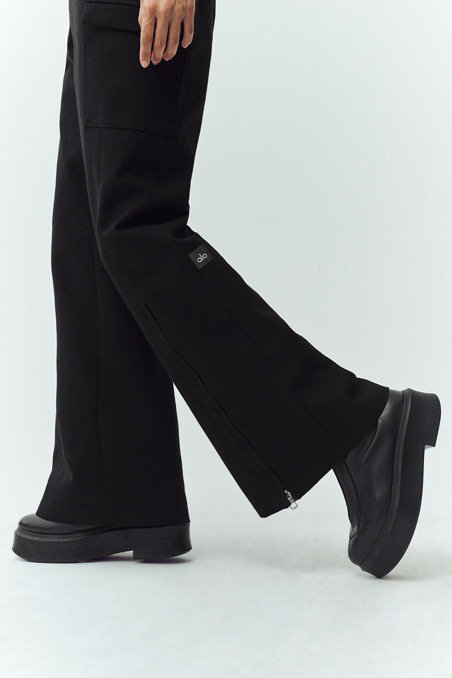 alo Wool Blend Bunny Slope Bib - Black