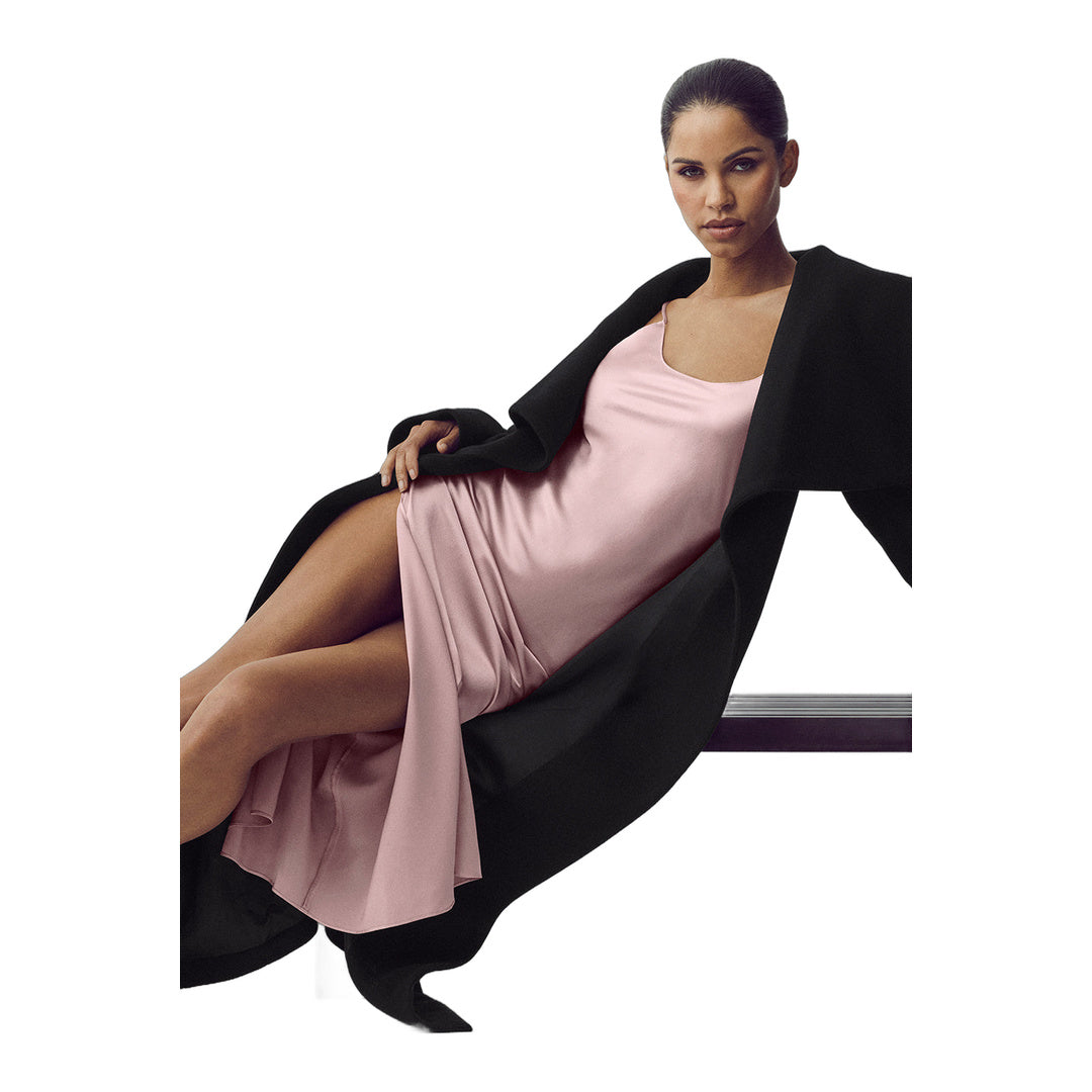 alo Silk Luminous Slip Dress - Pink Champagne