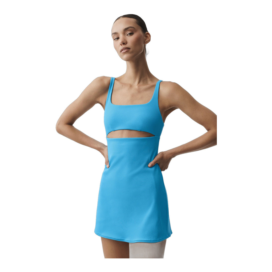 alo Slice Tennis Dress - Azure Blue