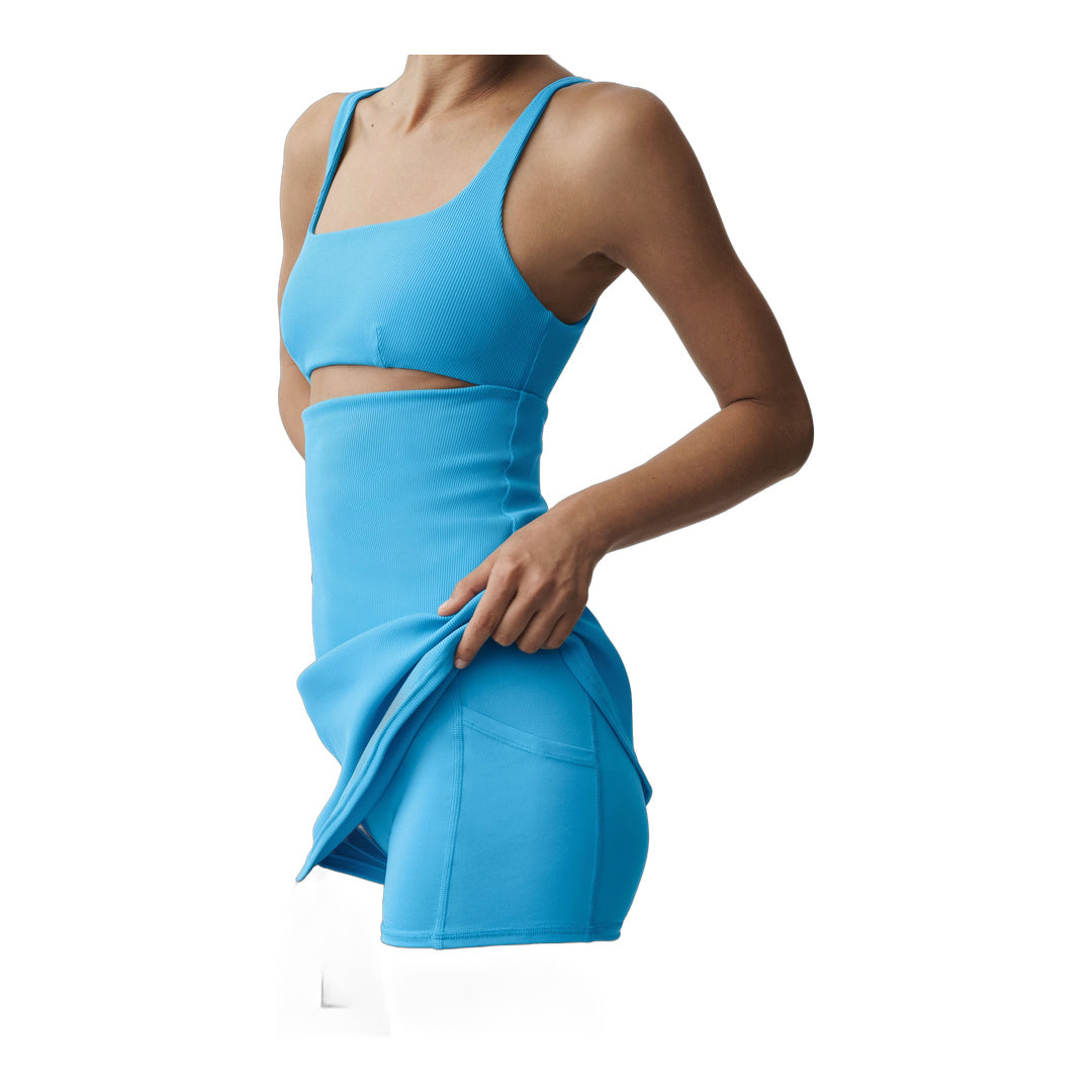 alo Slice Tennis Dress - Azure Blue