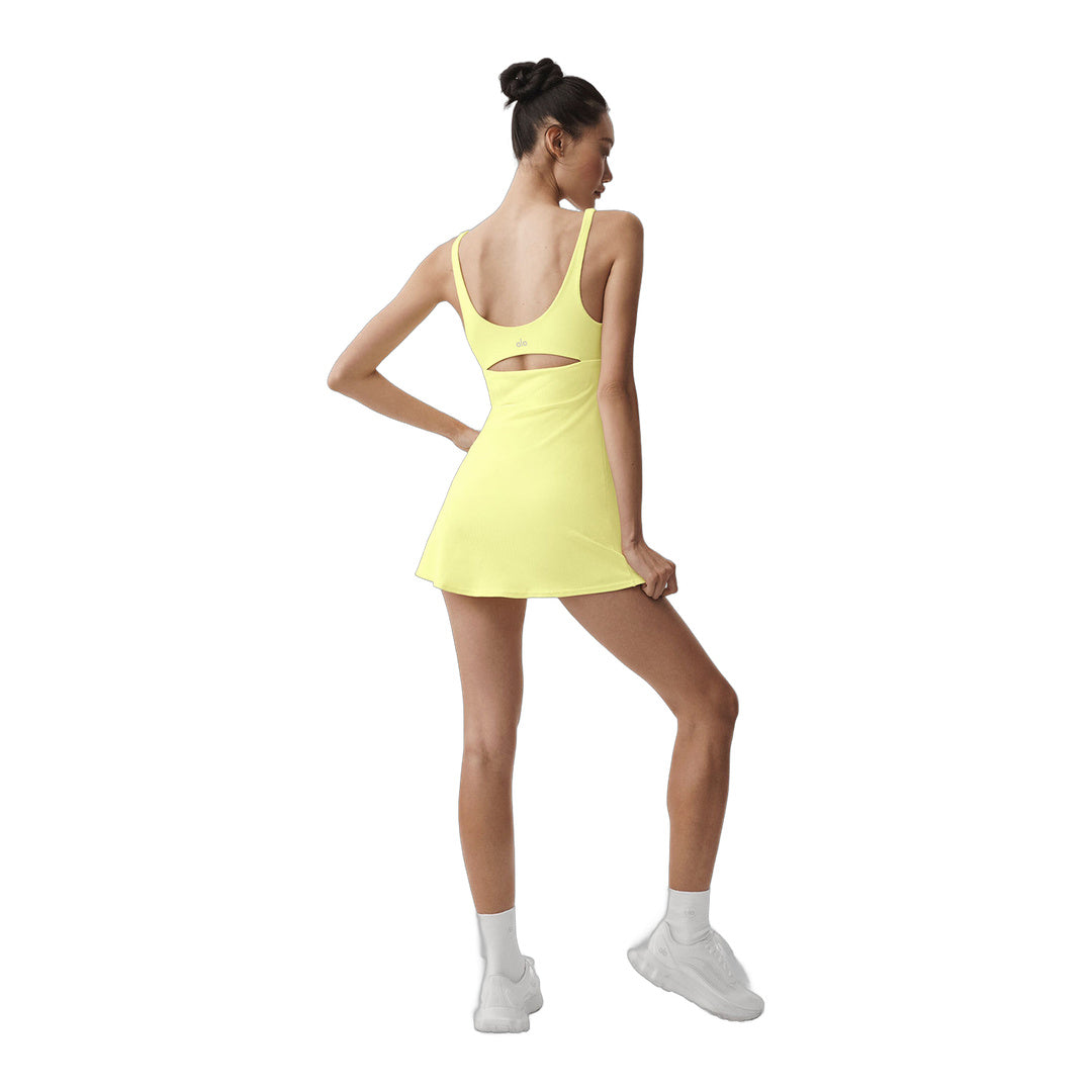 alo Slice Tennis Dress - Sunshine