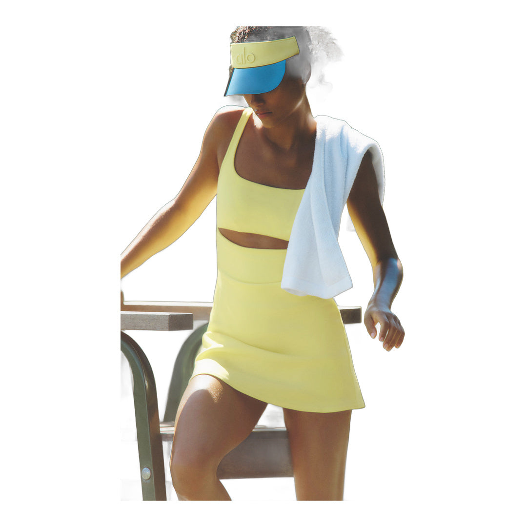 alo Slice Tennis Dress - Sunshine