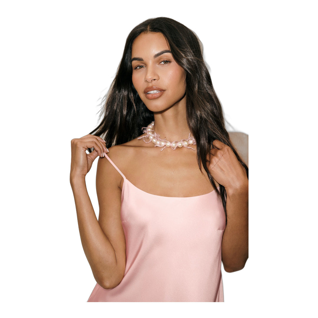 alo Silk Blend Radiance Dress - Sundrenched Pink